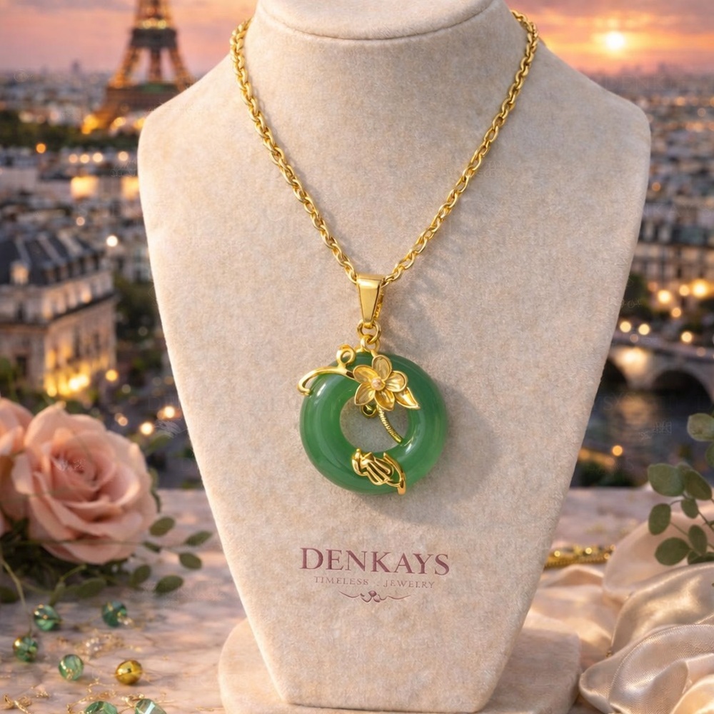 18 K gold plated over stainless steel necklace